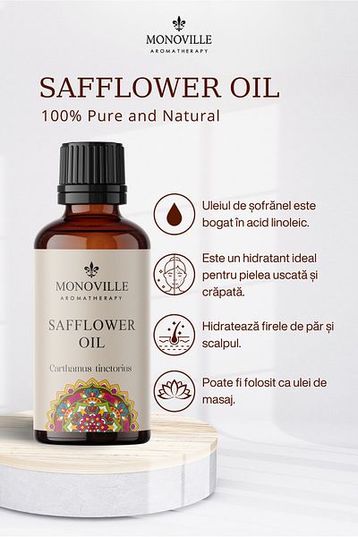 Monoville Aspir Yağı 30 ml Soğuk Sıkım %100 Saf ve Doğal (ulei de șofrănel)