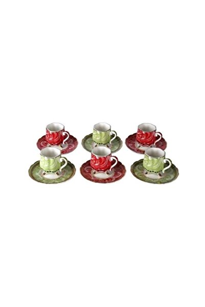 Lucky Art Lancelot Bone 6-Piece Coffee Cup Set