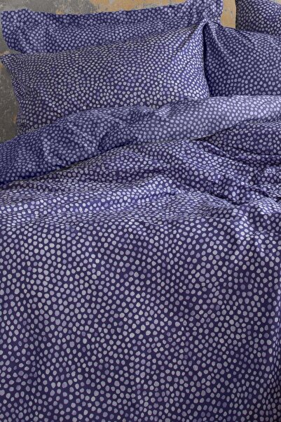 Leruum London King Size Duvet Cover Set Purple Polka Dot Luxury Duvet Cover S...