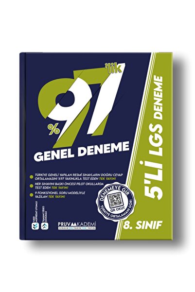 Pruva Akademi 8 Sınıf Genel Deneme 5 Li Sınav Modu Lgs