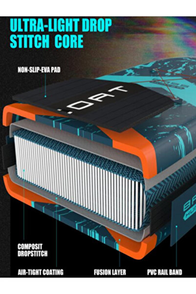 CETENA 205 KG KAPASİTELİ 11'6*35''*6'' Board Şişme Sup Board/Stand Up Paddle Board 351x89x15 Sörf