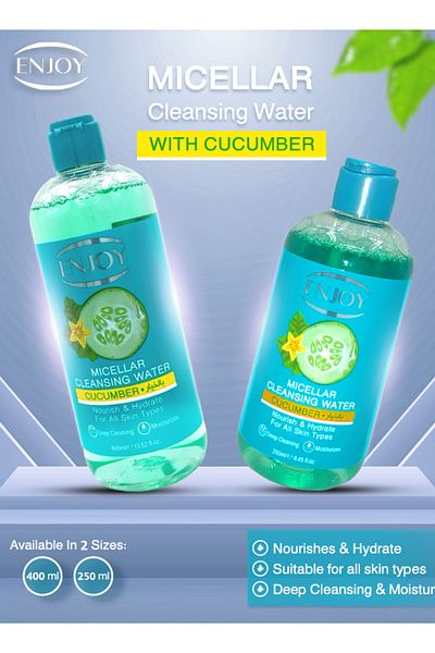 Enjoy CUCUMBER MICELAR CLEANSING WATER 400ML