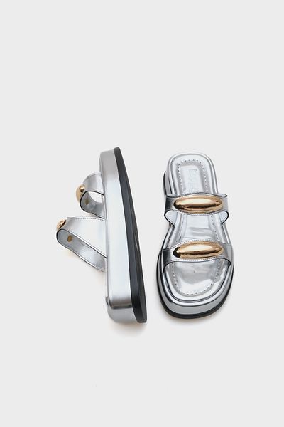 Capone Outfitters Papuci de damă Marna cu cataramă metalică dublă cu toc pană