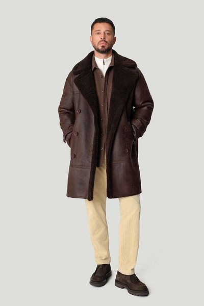 Avva Men's Beige Relaxed Fit Classic Waist Thick Corduroy Chino Trousers A42Y3017