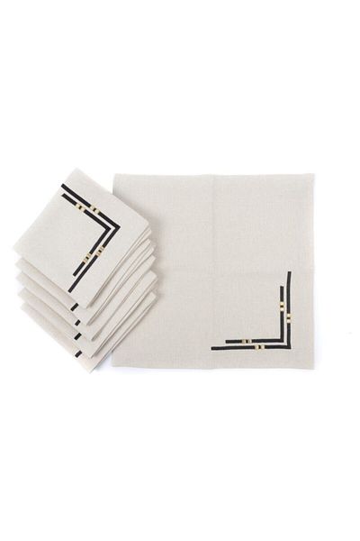 Mikasa Moor Χαρτοπετσέτες Bamboo 6 τεμαχίων 40x40