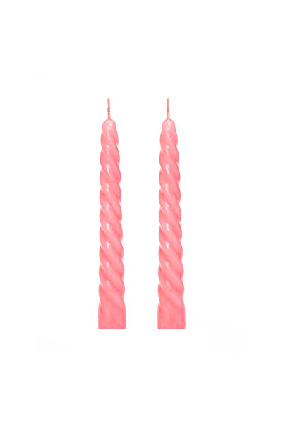 MUMEVİ Trilya 2li Burgulu Şamdan Mum Seti