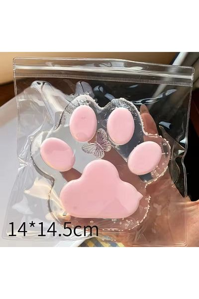 tmtoysandmore لعبة فو فو اسفنجي كات باو تان سوكيشي ترتر للضغط على الإجهاد (وردي شفاف)