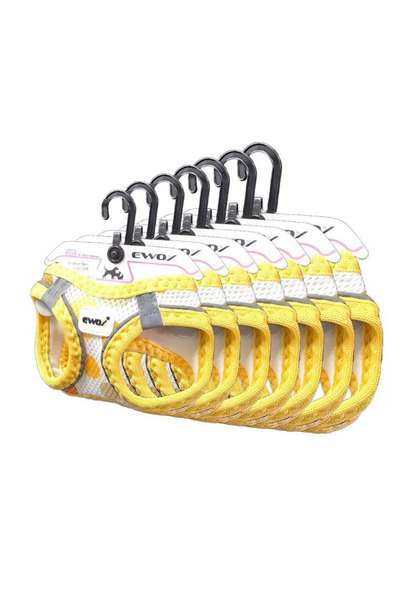 EWOX Air Mash Yellow Polka Dot Chest Harness L