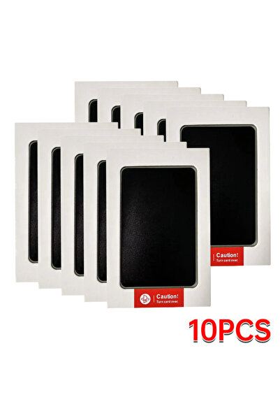 Choice 10 قطع من وسادات حبر بصمات اليد والأقدام للأطفال باللون الأسود آمنة لل...