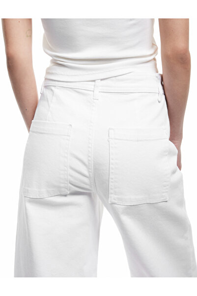 Koton Beyaz Kadın Jean Pantolon 5SAL40007MW