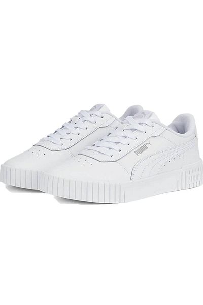 Puma Pantofi de damă Puma Carina 2.0 - 385849 -02 Alb-Alb-argintiu