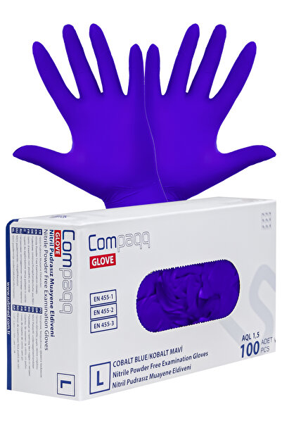 submed Glove Pudrasız Nitril Muayene Eldiveni Large 100'lü