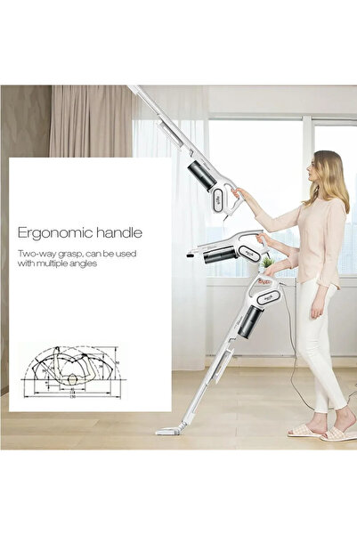 Deerma Portable 2-In-1 Handheld and Upright Vacuum Cleaner, HEPA Filter with Lightweight body and Low Noise