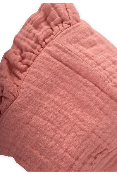 Cigit Tie-Up Frilly Muslim Baby Hat 0-2 Years Salmon