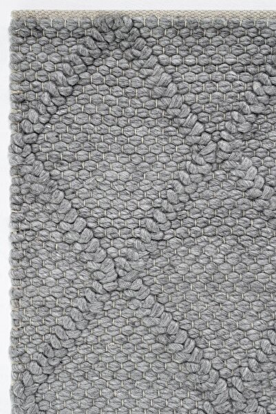 Cool Halı Elegance 01 Gri Yün Halı Natural Salon Halısı Koridor Halı Yolluk El Dokuma Halı Örgü El Halısı