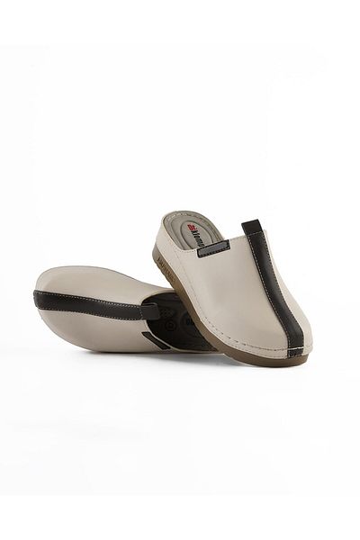 DR KLOMPA Women's Slippers Ms312 Beige Brown Orthopedic Sabo Slippers