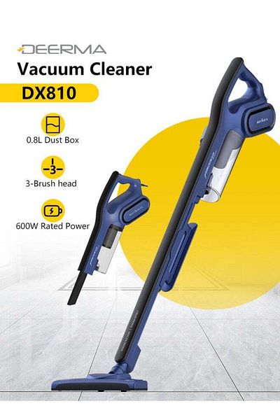 Deerma Floor Handheld Vacuum Cleaner With HEPA Filter DX810 Blue