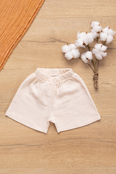 Sarebaby Muslin Sleeveless Summer Baby Set Beige Color