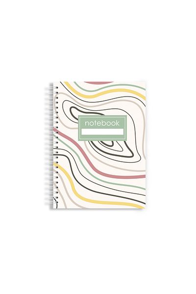 Arhi Design Hardcover notebook A5, 140 spiral pages, Mathematics, 2 PCS/SET