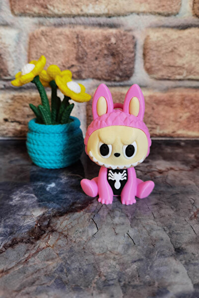 expreshediye لعبة لابوبو للأطفال، نموذج العنكبوت لابوبو وزهرة مع غطاء