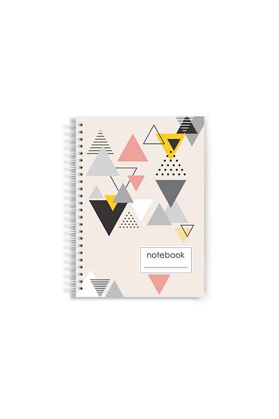 Arhi Design A4 Hardcover Notebook (LOG), 140 Spiral Pages, Mathematics, 2 Pcs/set