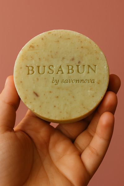 BUSABUN صابون بيتيم مناسب لمشاكل البشرة صابون طبيعي وخالي من المواد المضافة 1...