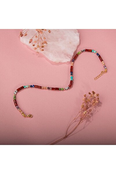 OSMANLI DOĞAL TAŞ Kırmızı Akik-ay Taşı-ametist-güneş Taşı-yeşim-amazonit Doğal Taş Bileklik