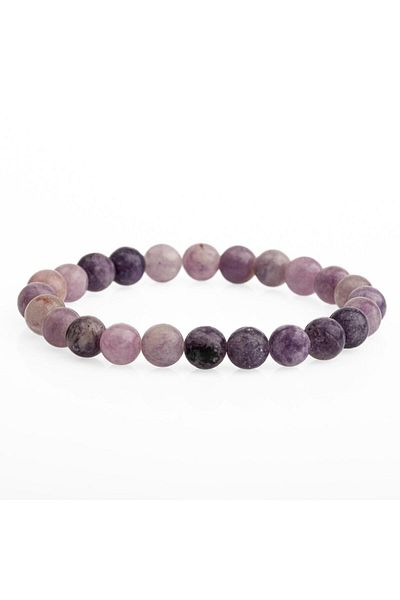 OSMANLI DOĞAL TAŞ Lepidolit 8mm Natural Stone Bracelet