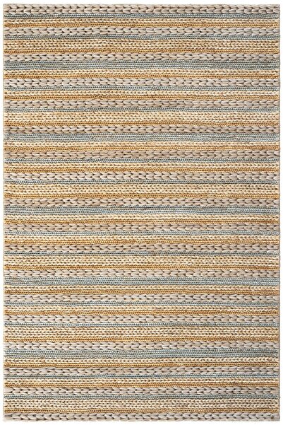 Cool Halı Naturals 1103 Gri Renkli Doğal Jüt Halı El Dokuma Hasır Halı Dekora...