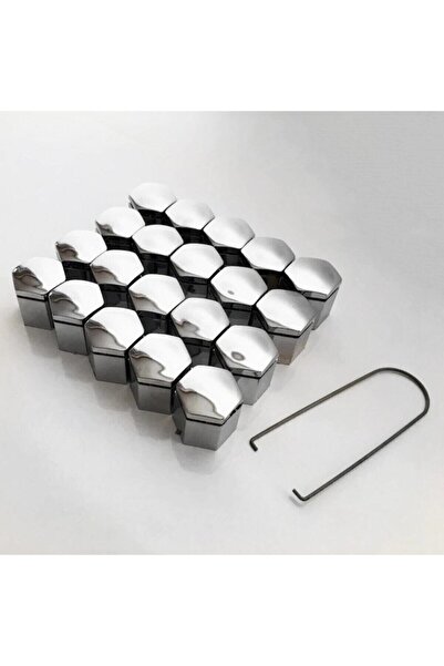 Genel Markalar Bijon Kapağı Krom Efekt 17''mm Uyumlu 20li Set