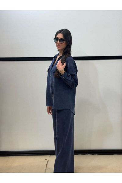 EGZOTİK ASORTİK Shirt Pants Set with Cover Pocket