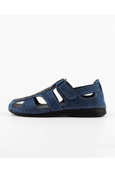 DR KLOMPA Men's Sandals Ms483 Navy Blue Mikanos Orthopedic Sandals