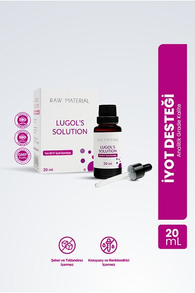 Raw Material Lugol's Solution Iodine 5% Drops 20 ml