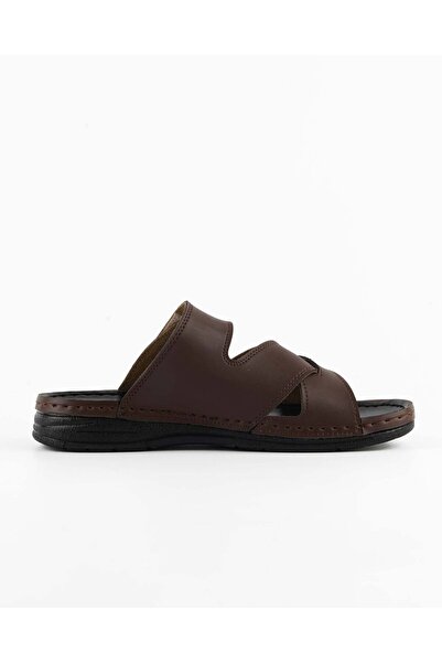 DR KLOMPA Men's Slippers - Brown - Comfort Supported Structure, Stylish Design, Soft Sole, Suitable for Daily Use