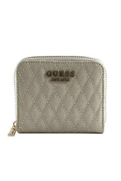 Guess Дамски кафяв портфейл Betula Slg с малък цип Swgg9626137-tau