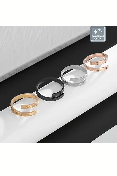 Miss TBee 🙏 Ayetel Kursi Steel Ring Unisex