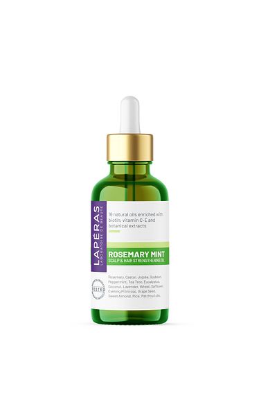 LAPERAS Natural Rosemary Oil Complex Fast Hair Growth Biotinated Vegan Hair Care for Damaged Hair