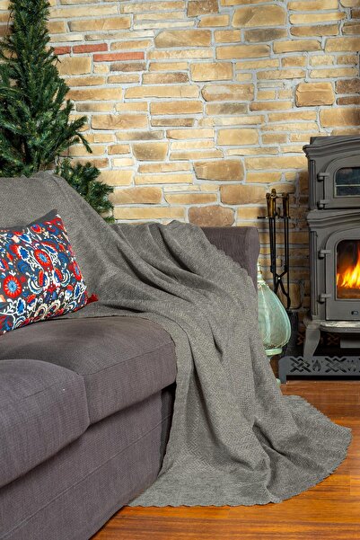 Latuda Home Husa Fotoliu Zenit 110x175 Canapea Decorativă Jacquard Chenille |   Husa de canapea |   2 bucăți, argilă