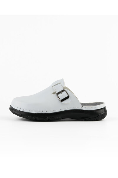 DR KLOMPA Men's Sabo - White - Comfortable Supportive Structure Stylish Design Soft Sole Suitable for Daily Use