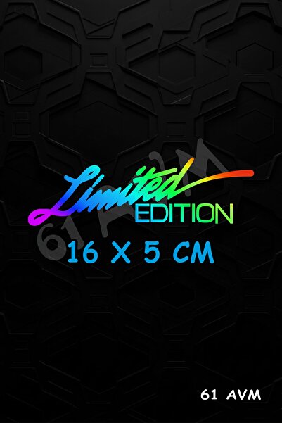 61 AVM Limited Edition - Sticker Folyo Kesim | Hologram | 16 X 8 Cm