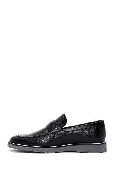 Derimod Men's Black 100% Leather, Genuine Leather Casual Penny Loafer Shoes, Casual Shoes, Daily Shoes 24Sf