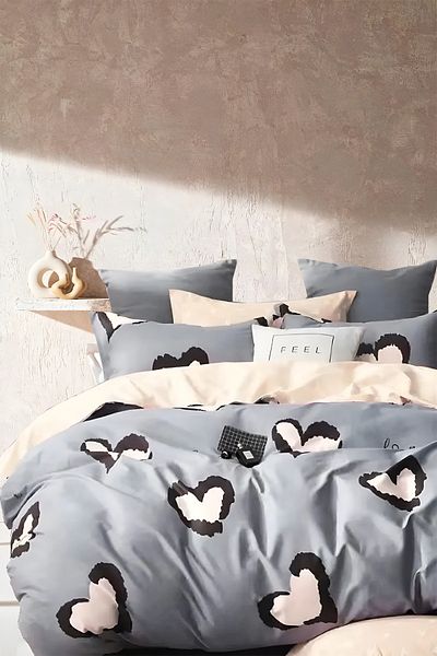İQON Σετ Παπλωματοθήκη Dream Beige Διπλό Ελαστικό