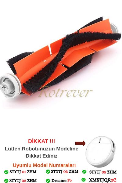 RotRever Xiaomi Mi Robot Vacuum Mop Pro2 3D-Vacuum Mop 2C-1C Compatible Replacement Set 1 Piece Main Brush