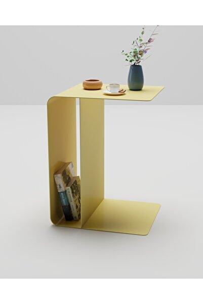 Doffo Cosmo El Yapımı Çelik Sac Yan ve Orta Sehpa