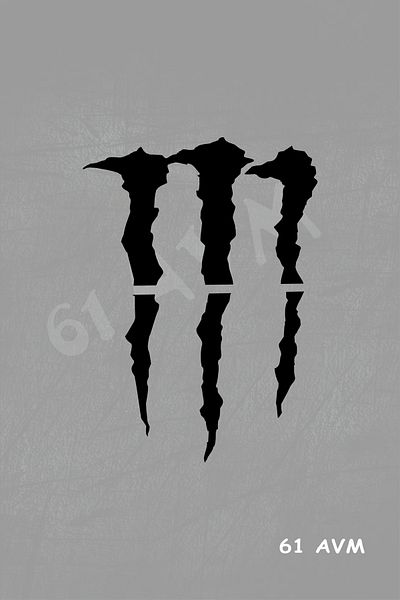 61 AVM Long Claw - Sticker Foil - Automobile - Motorcycle - Pc - 10X7 cm