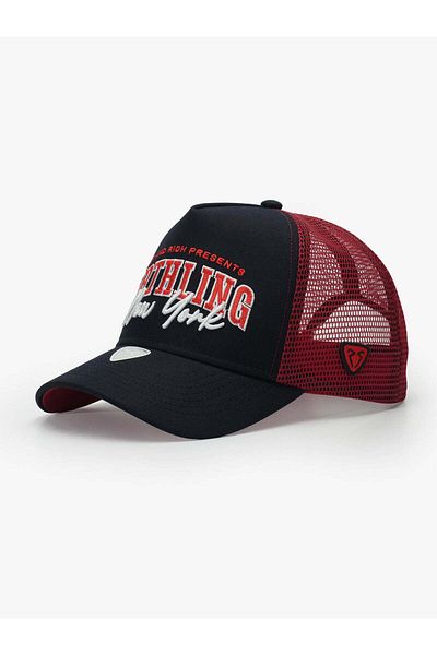 Rust&Rich Women Men Orange Trucker Hat Space Collection Earthling