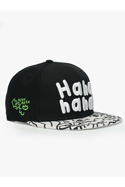 RustandRich Women Men Black Snapback Cap Art Collection Doodle