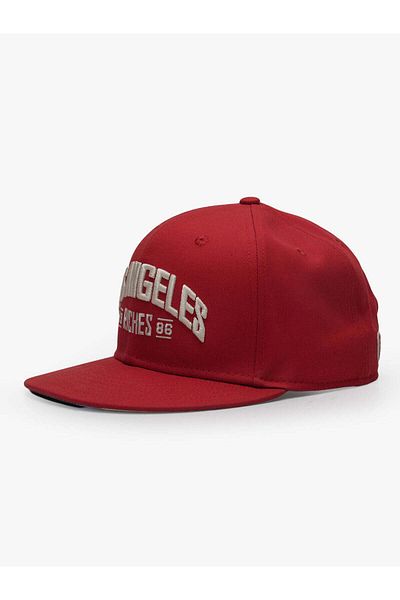 Rust&Rich Women Men Red Snapback Hat City's Collection Los Angeles