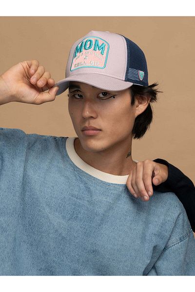 Rust&Rich Powder Colored Women's and Men's Motto Collection Hat - Mom Trucker Hat