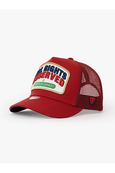 Rust&Rich Red Men's Trucker Hat - Urban Collection, All Right Reserved